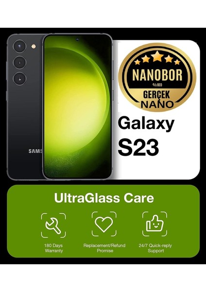Samsung S23 Nano Ekran Koruyucu Kırılmaz Cam - Extra Şeffaf indirimleri