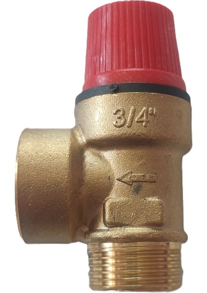 3/4" Dış Dişli (Erkek) Emniyet Ventili (4 Bar) - Safety Valve