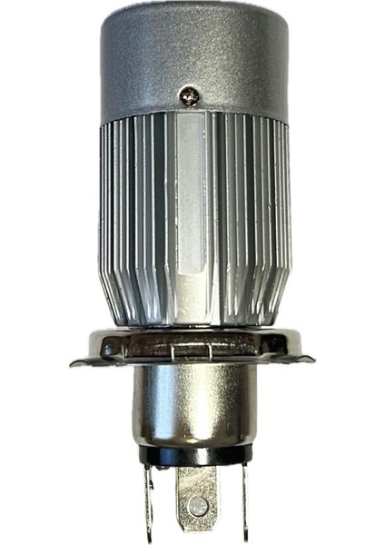 Motosiklet H4 LED Far Ampülü Hs1 Tip Soğutucu Fanlı, PX43T 3 Fişli Soketli, Uzun-Kısa Sentinel MT-H4LD-7