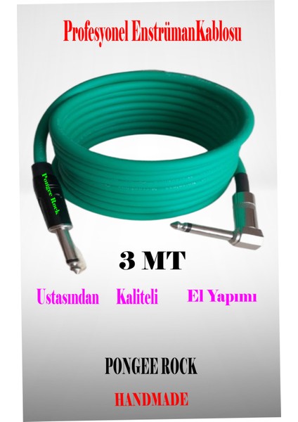 Rock Enstrüman Kablosu 3 mt