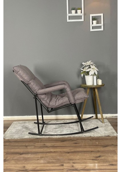 Sallanır Sandalye & Dinlenme Koltuğu, Sallanan Sandalye, Tv Koltuğu, Yastıklı Leke Tutmaz Kumaş | Füme modelleri