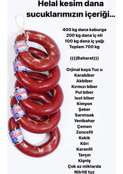 Doğal Kangal Sucuk 1000 gr