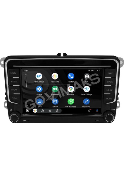 Volkswagen 7 Inch 4 GB Ram 64 GB Hafızalı Jetta - Passat- B6-B7-Cc-Golf-Tiguan-Amarok-Scirocco-Transporter-Caddy-Polo Oem Multimedia Teyp