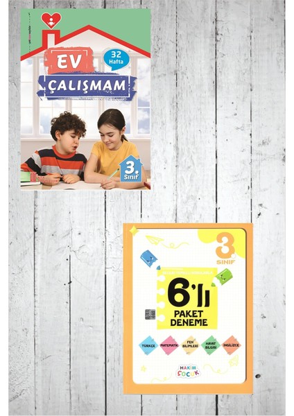 3.sınıf Ev Çalışmalarım+6 Lı Paket Deneme