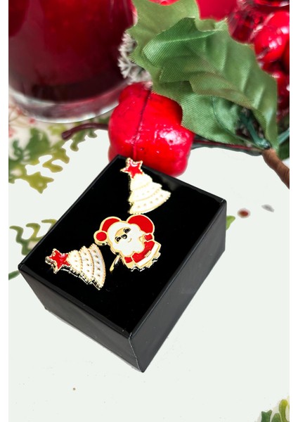 Yılbaşı Christmas Yüzük ve Çivi Küpe Seti fiyatları