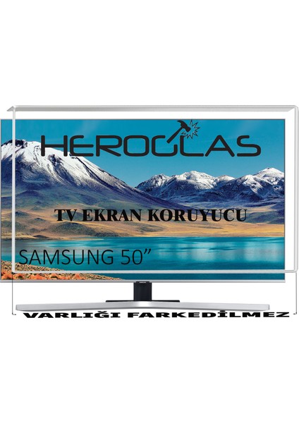 Samsung DU8000 50" Inç 127 Ekran Tv Ekran Koruyucu