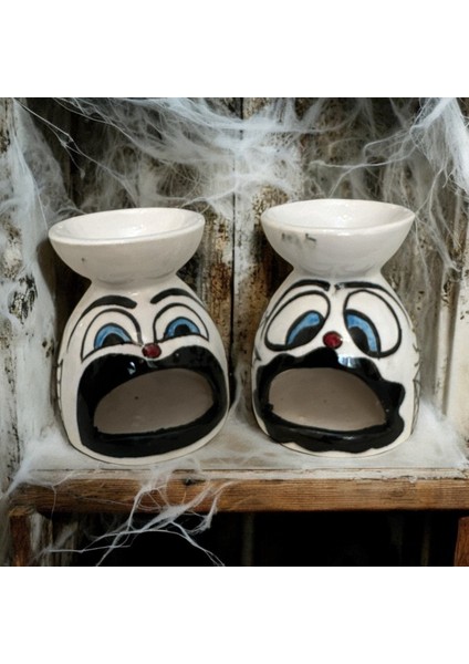 Cadılar Bayramı Hallowen Buhurdanlık Mumluk Handmade Dkoratif modelleri
