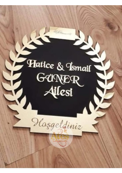 Özel Üretim Dekoratif Zeytin Dalı Model Kapı Süsü
