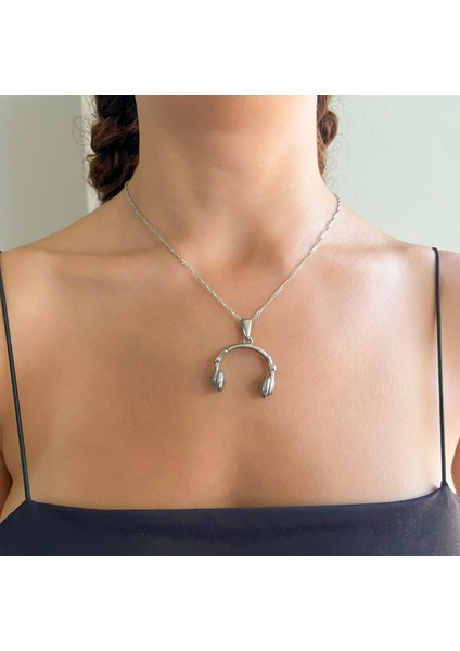 316L Çelik Kulaklık Şeklinde Kolye Ucu TGR-567 fiyatları