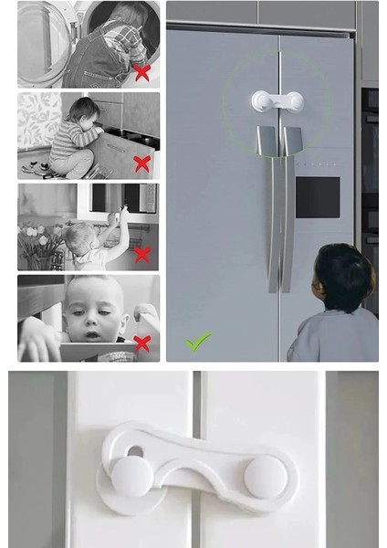 Bebek Güvenlik Koruma Çocuk Kilidi 10 Adet Dolap Kilidi Mandallı Kilit Bebek Güvenlik fiyatları