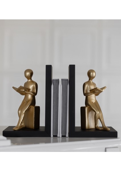 Kitap Okuyan Kadın Kitap Tutucu Biblo fiyatları