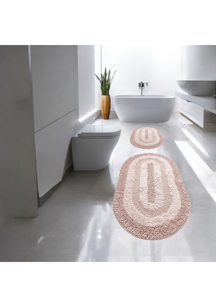 Tafting 2'li Banyo Paspasi Halisi Pelus Hall Klozet Takimi Ebatlar 50 x 60 cm - 60 x 100 cm modelleri
