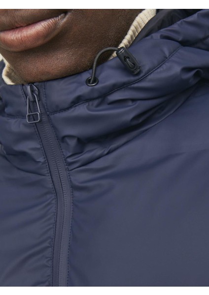 Jcoelements Uzun Şişme Erkek Mont Su Geçirmez Kapüşonlu Lacivert 12239014 indirimleri
