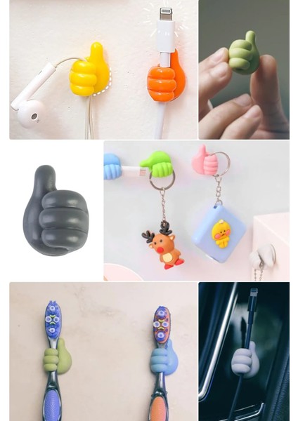 8 Adet Sarı El Şeklinde Kablo Tutucu Düzenleyici Sabitleyici Çok Fonksiyonlu Kendinden Yapışkanlı fiyatları