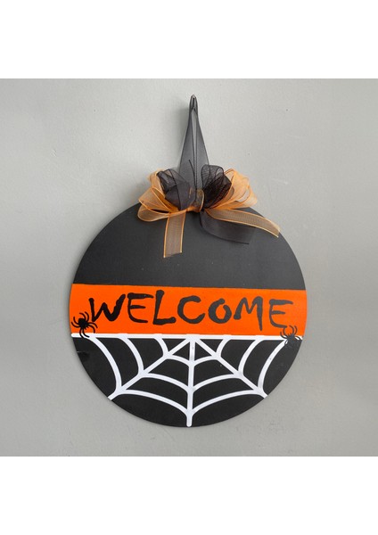 Halloween -Cadılar Bayramı Özel Welcome Kapı Duvar Süsü