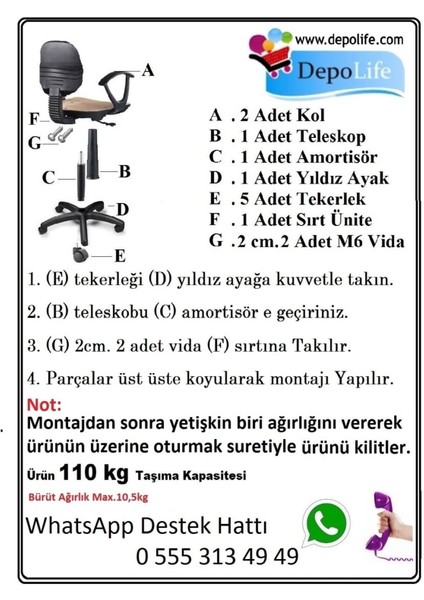 Çocuk Oyun Faaliyet Çalışma Sandalyesi Prenses Desenli Ofis Koltuğu Tekerlekli Amortisörlü