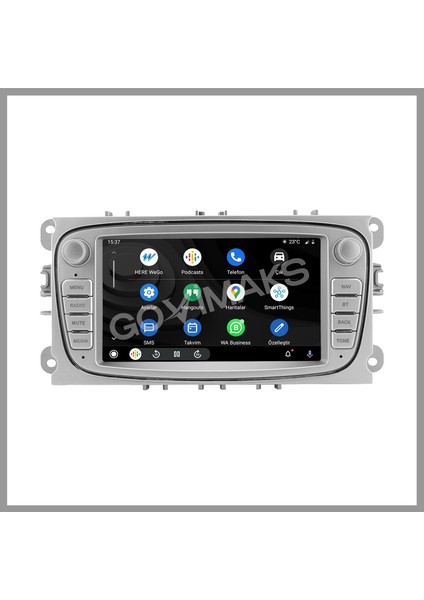 GOVİMAKS FORD CONNECT-MONDEO-FOCUS OVAL GRİ 2 GB RAM 32 GB HAFIZA ANDROID MULTIMEDIA TEYP