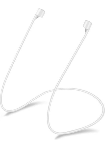 Mg Store Apple Airpods 1. Nesil / 2. Nesil Manyetik Mıknatıslı Kulaklık Ipi Beyaz [airpods 1/2 ile Uyumlu Kılıf - Beyaz]