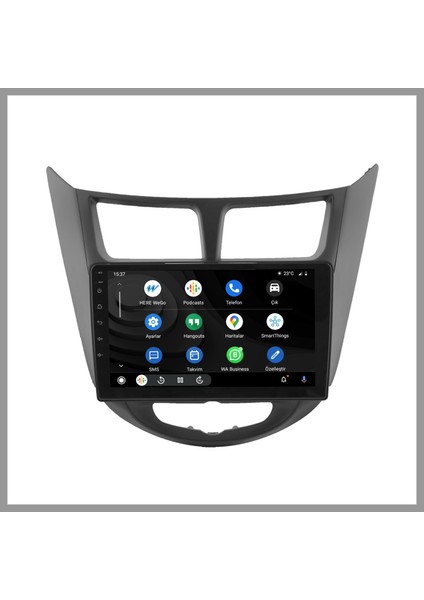 GOVİMAKS HYUNDAİ BLUE SİYAH UYUMLU 2 GB RAM 32 GB HAFIZA ANDROID MULTIMEDIA TEYP