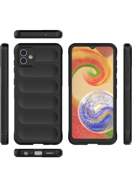 M.tk moveteck Samsung Galaxy A06 Kılıf Kamera Korumalı Dalgalı Kabartmalı Yumuşak Renkli Silikon Kapak