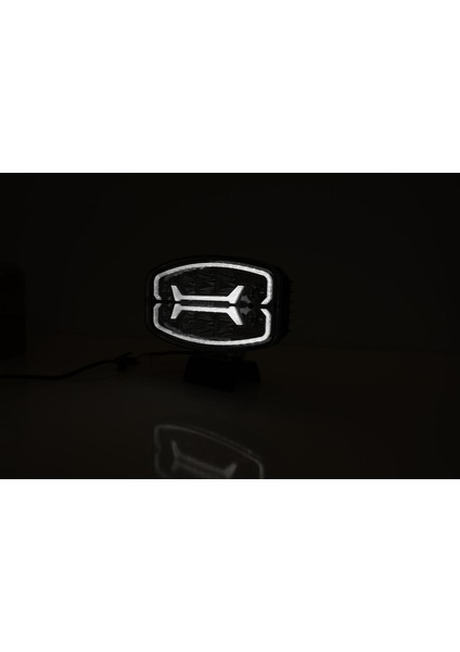 Oval Ledli Sis Lambası Sarı - Beyaz Çift Renk 12/24 Volt Uyumlu