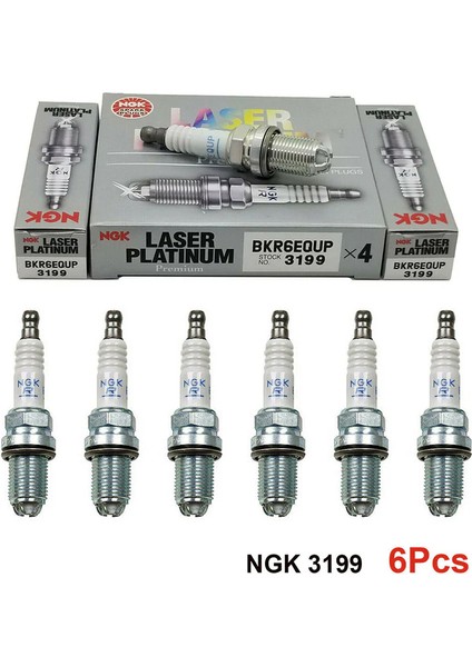 4 Tırnak Lazer Platinum Bmw E38 728I Ateşleme Bujisi BKR6EQUP - 6 Adet