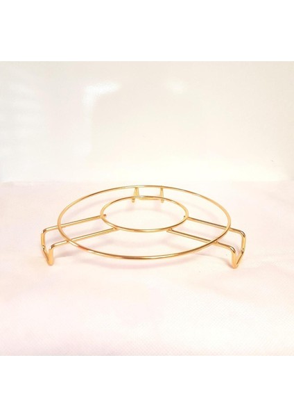 Gold Oval Nihale, Altlık, Koruma Sehpası, Yanmaz, Paslanmaz Dolu Çelik