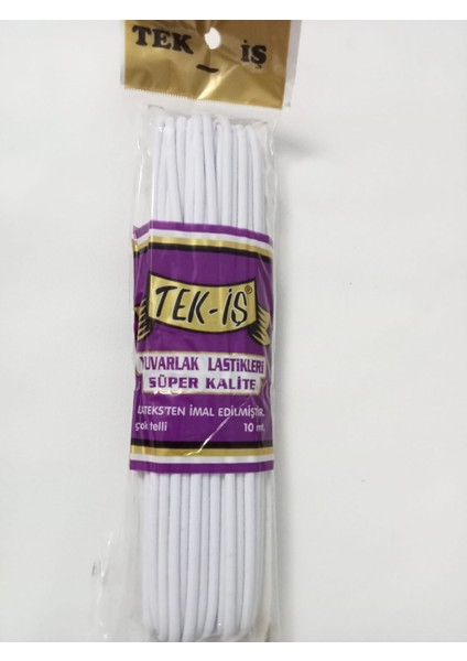 Tekiş Lastik Yassı Paça Lastiği - 10 Metre