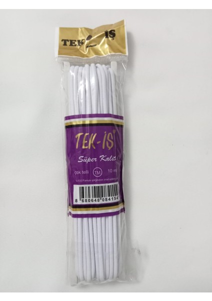 Tekiş Lastik Yassı Paça Lastiği - 10 Metre