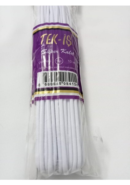 Tekiş Lastik Yassı Paça Lastiği - 10 Metre