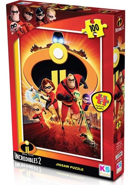 100 Parça Incredibles 2 Puzzle
