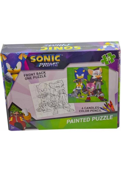 Sonic Boyamalı Puzzle