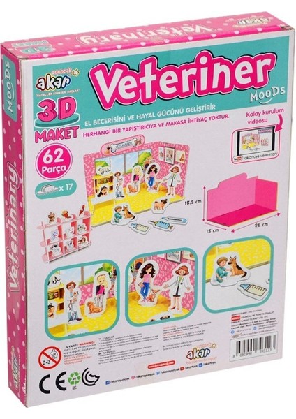 Veteriner Maket 3 Boyutlu Puzzle