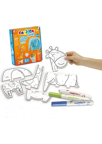 Carioca Boyanabilir Hayvanlar Bebek Puzzle