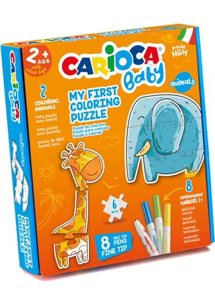 Carioca Boyanabilir Hayvanlar Bebek Puzzle