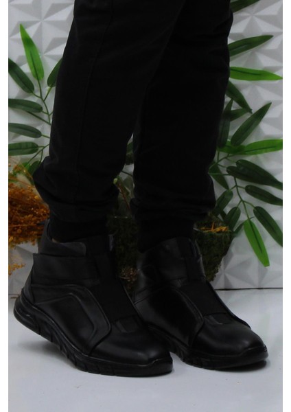 229-1 Siyah Frm Men Çırtlı Kauçuk Taban Hakiki Deri Erkek Bot fiyatları