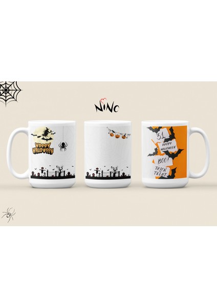 31 Ekim Cadılar Bayramı Trick Or Treat Happy Halloween Hediyelik Baskılı Kupa Bardak modelleri