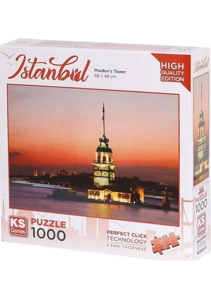 Ks Games Kız Kulesi ve Gün Batımı Puzzle 1000 Parça 20729