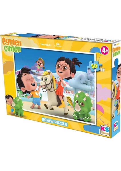 Eymen ile Çimen 50 Parça Puzzle