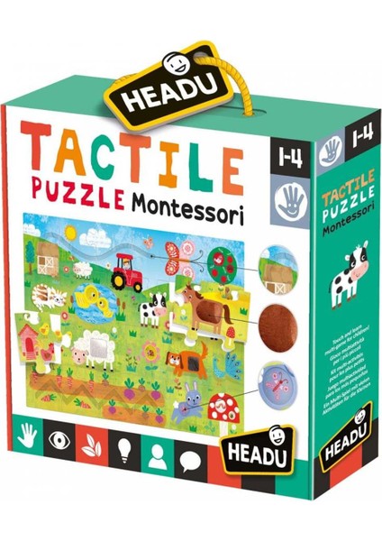 Headu Tactile Kabartma Boyalı 21 Parça Çiftlik Puzzle fiyatları