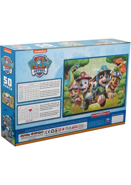 Paw Patrol 50 Parça Puzzle