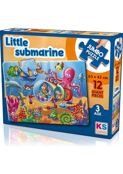 Little Submarine 12 Parça Jumbo Boy Puzzle