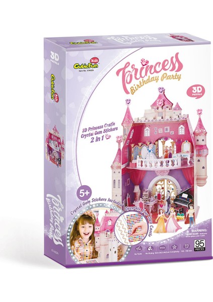 Cubicfun Prenses Doğumgünü Şatosu 3D Puzzle