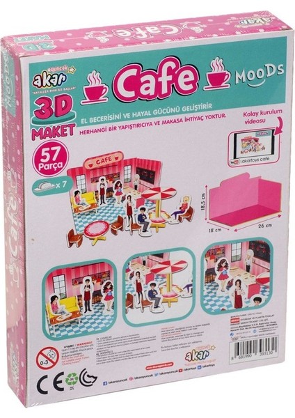 Cafe Maket 3 Boyutlu Puzzle