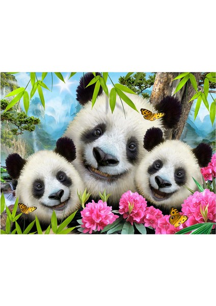 - Panda Pelüş ve Selfie 48 Parça Puzzle 15800