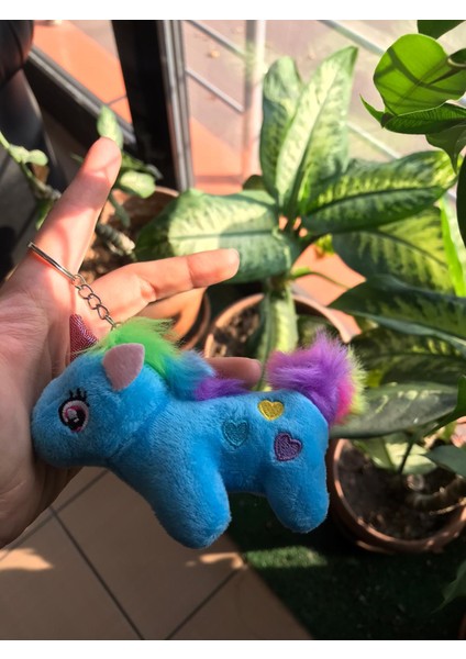 Sevimli Unicorn Peluş Anahtarlık Çanta ve Cüzdan Aksesuarı Bff Sevgili Hediyelik