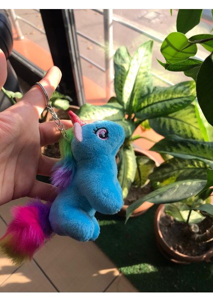 Sevimli Unicorn Peluş Anahtarlık Çanta ve Cüzdan Aksesuarı Bff Sevgili Hediyelik