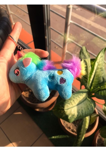 Sevimli Unicorn Peluş Anahtarlık Çanta ve Cüzdan Aksesuarı Bff Sevgili Hediyelik