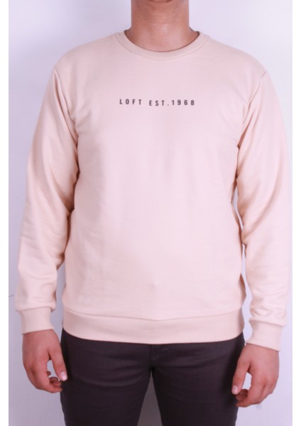 Erkek Sweatshirt Ekru LF2037100