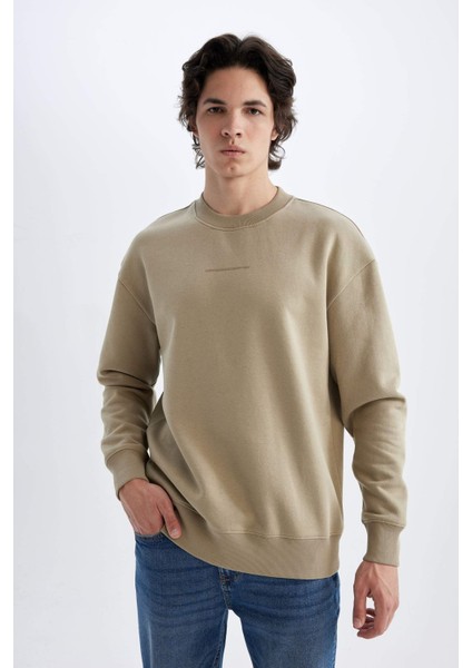 Erkek Bej Sweat - X8282AZ/BG311